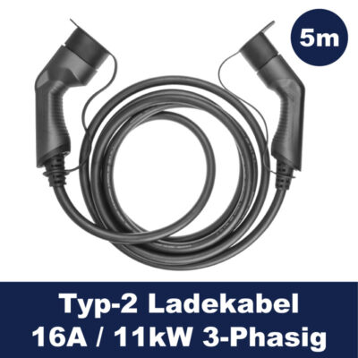 Alternative view of Ladekabel Typ2 Basic - 16A - 11kW - 3-Phasig - 5m