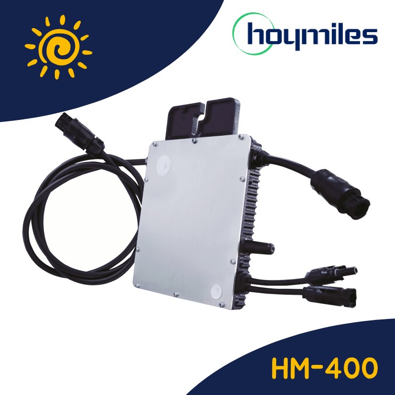 Balkonkraftwerk 400W Single Set 440Wp - Effizient Hoymiles HM-400 + 440W  Risen-Solarmodul »
