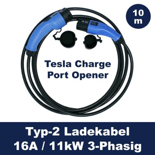Ladekabel-Tesla-Charge-Port-Opnener-16A-11kW-10m