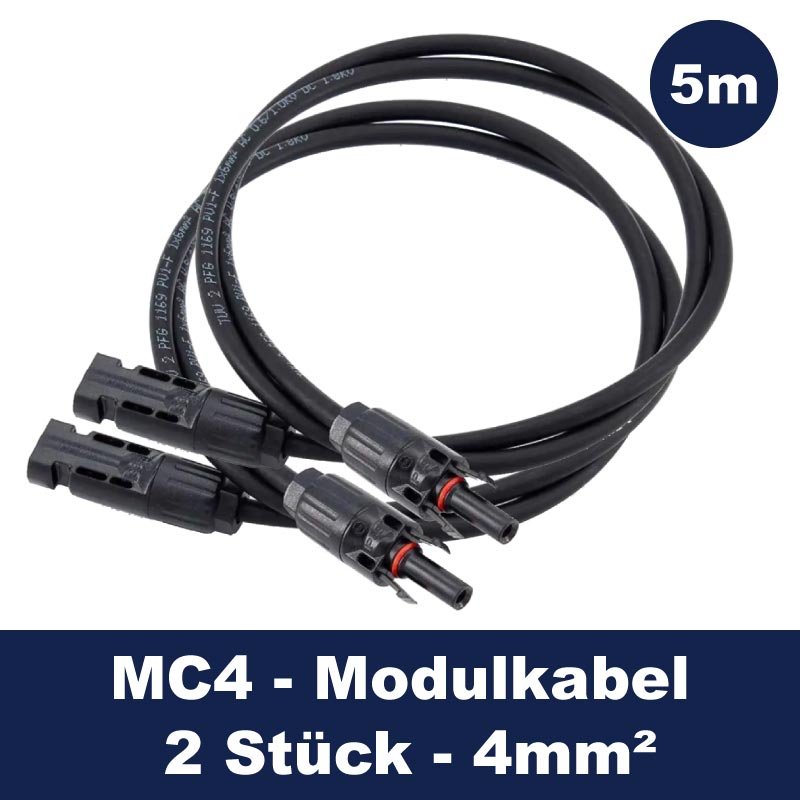 MC4-Verlängerungskabel 4 mm² - 0,5 m