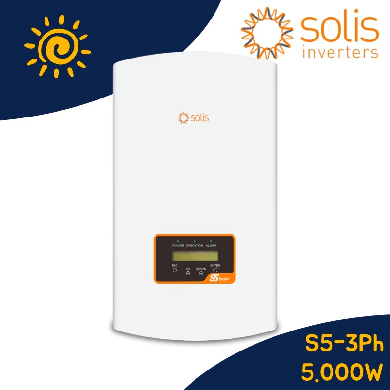 Solis S5 Wechselrichter 5kW 3-Phasig / 5000W / 2MPPT