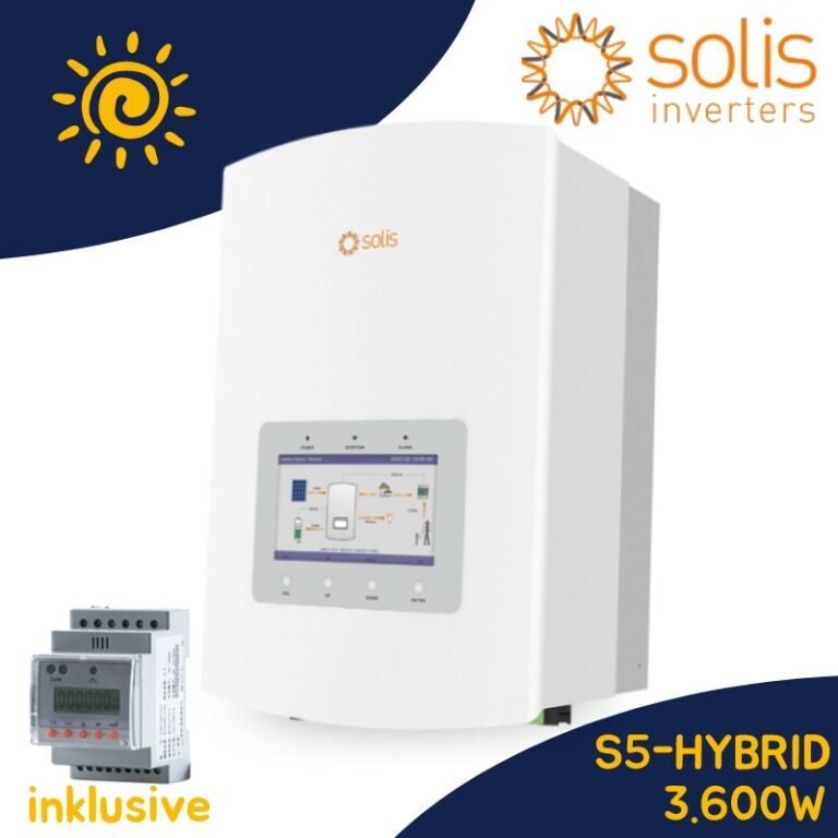 Solis S5 EH1P Hybrid Wechselrichter 4.6kW 1-Phasig 4600W Inkl. 3-Phasen ...