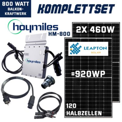 Balkonkraftwerk-800W-920W-Hoymiles-Leapton-Solar