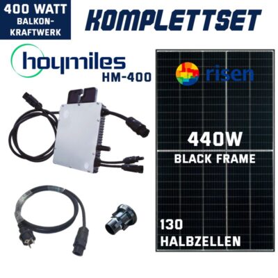 Balkonkraftwerk-400W-440W-Hoymiles-Risen-Solar-BF