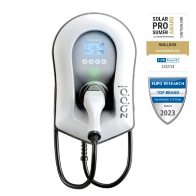 Alternative view of myenergi zappi 2H22TW-T v2.1 Wallbox 11kW/22kW <br><small>inkl. 6,5m Ladekabel - Weiß</small>