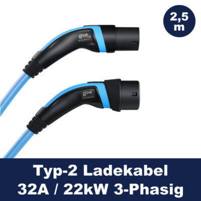 go-e Ladekabel Typ-2 Steckeransicht