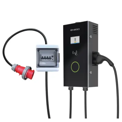 Gleichstromladestation Compact 20kW inkl. 5m CCs Ladekabel für Wandbefestigung inkl. CEE-Anschlusstecker