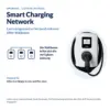 Upgrade Smart Charging Network für die Alfen Eve Single S-Line und Pro-Line: drei vernetzte Wallboxen teilen sich die verfügbare Leistung, daneben die Wallbox; Lieferung als Lizenzschlüssel ohne Hardware