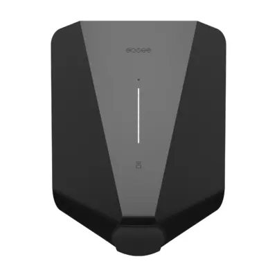 Easee Charge Up Wallbox in Schwarz von vorn