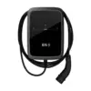 Elli Charger Connect 2 11 kW Wallbox in Schwarz von vorn mit aufgerolltem Ladekabel und Typ-2-Stecker