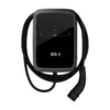 Elli Charger Connect 2 22 kW Wallbox in Schwarz von vorn mit aufgerolltem Ladekabel und Typ-2-Stecker