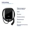 Lieferumfang Elli Charger Pro 2 22 kW MID, 7,5 m: 1 × Wallbox Grundgerät inkl. montiertem Ladekabel, 1 × Deckel, 1 × Zierrahmen, 1 × Installationsanleitung, 1 × Zugangsdatenkarte, 1 × RFID-Karte, 1 × Bohrschablone (in Verpackung integriert)