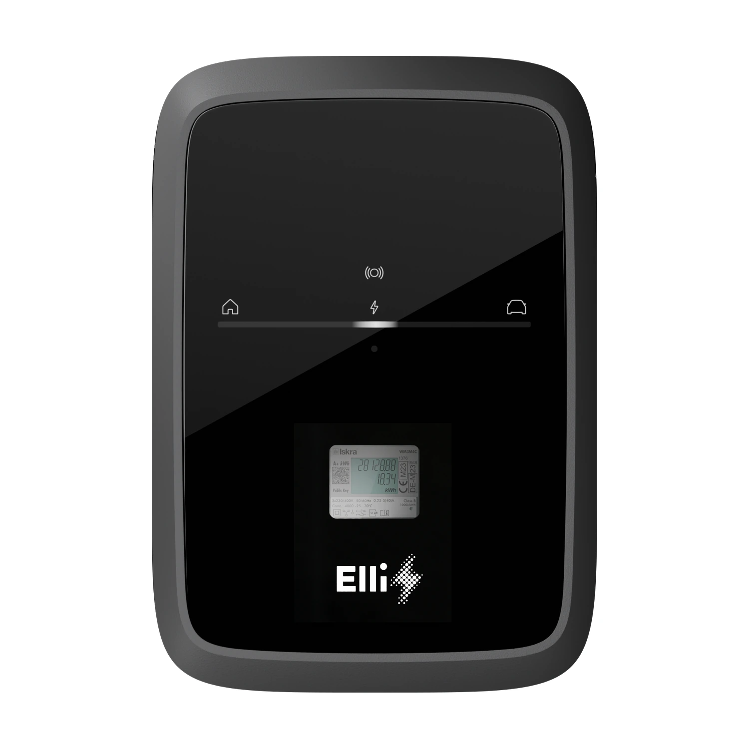 Zähler-Display im Sichtfenster eines Elli Charger Pro 2 Eichrecht