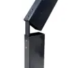 EM2GO Standfuß PRO Power Single, Detail des abgewinkelten Kopfteils mit Bohrungen für die Wallbox