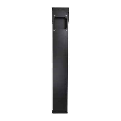 go-e Standfuß PRO & CORE in Schwarz von vorn, ohne Wallbox