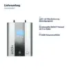 Lieferumfang myenergi eddi+: 1 × eddi+ mit Wandhalterung (Befestigungsset), 3 × Stromwandler (Grid-CT-Sensor) mit 5-m-Kabel, 1 × PT1000-Temperaturfühler
