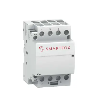 Smartfox Schütz für die 1/3-Phasen-Umschaltung an der Ladestation für die Hutschiene, 3 Schließer, bis 40 A