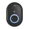Vestel EVC04 Wallbox 11 kW in Schwarz ohne Display von vorn, mit Typ-2-Steckdose und blau leuchtendem LED-Ring